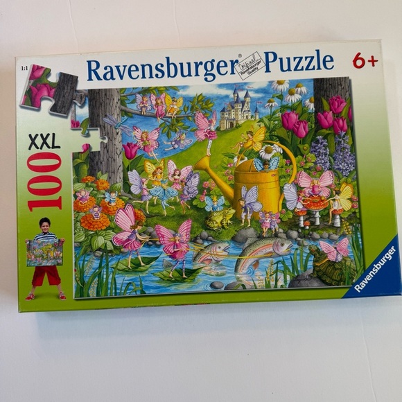 Ravensburger Fairyland Puzzle 100 Piece kids large pieces butterflies castle - Picture 1 of 5